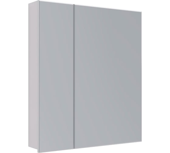 Шкаф зеркальный Lemark UNIVERSAL 70x80 см, 2-х дверный, цвет корпуса белый глянец LM70ZS-U