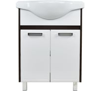 Тумба угловая DORATIZ Мираж под умывальник Классик, венге/белый 9912.381