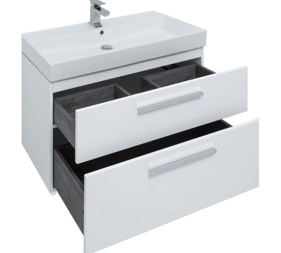 Тумба Aquanet Nova 85 2 ящика, цвет белый глянец 00249920