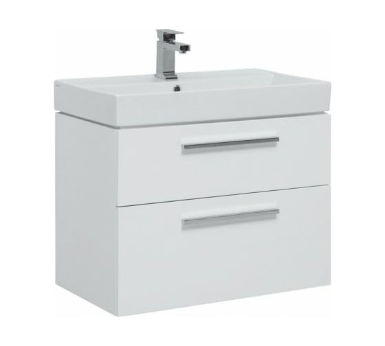 Тумба Aquanet Nova 70 2 ящика, цвет белый глянец 00249917