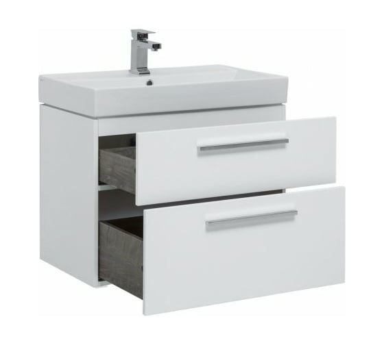 Тумба Aquanet Nova 70 2 ящика, цвет белый глянец 00249917