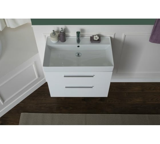 Тумба Aquanet Nova 70 2 ящика, цвет белый глянец 00249917