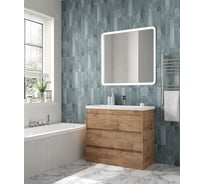 База под раковину напольная с тремя выкатными ящиками Art&Max FAMILY-M Harbor Golden, 900x480x845 мм FAMILY-M-900-3C-PIA-HG