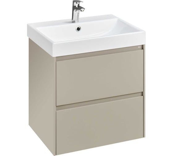 Модуль для раковины ROCA ONA 585x450x565 мм, с 2 ящиками, бежево-серый матовый A857613510 1