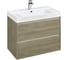 Модуль для раковины ROCA ONA 785x450x565 мм, с 2 ящиками, темный вяз A857630511 1