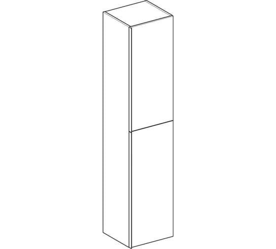 Высокий шкафчик GEBERIT Acanto 380x1730x360 мм 500.619.01.2 00000058423