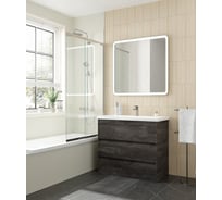 Напольная база под раковину с тремя выкатными ящиками Art&Max FAMILY-M Iron Stone, 900x480x845, FAMILY-M-900-3C-PIA-IS