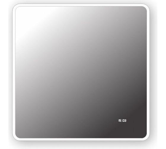 Зеркало Teymi Aina 80х80, LED подсветка, часы 00-00253045