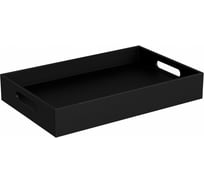 Лоток LANGBERGER черный, эко-кожа, на стойку 73381 73551