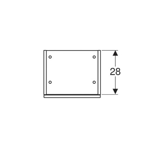 Шкафчик GEBERIT Smyle Square боковой высокий с одной дверцей 1180 мм 00000072071 500.361.JR.1