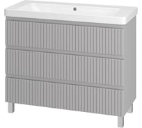 Напольная тумба Brevita Victory 105, 3 ящика, серая VIC-07105-50-03Я