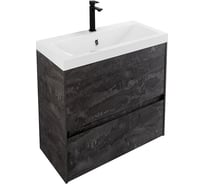 База под раковину подвесная с двумя выкатными ящиками Art&Max FAMILY-M Iron Stone, 580x480x550 мм Family-M-580-2C-SO-IS