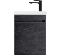 База под раковину подвесная с одной распашной дверцей Art&Max FAMILY-M Hard Coal, 400x220x500 мм Family-M-400-1D-SO-HC