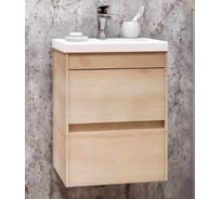 База под раковину подвесная с двумя выкатными ящиками Art&Max FAMILY Pino Bianco, 500x350x550 мм Family-500-2C-SO-PB