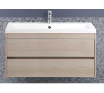 База под раковину подвесная с двумя выкатными ящиками Art&Max FAMILY Pino Bianco, 1000x480x550 мм Family-1000-2C-SO-PB