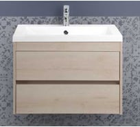 База под раковину подвесная с двумя выкатными ящиками Art&Max FAMILY Pino Bianco, 750x480x550 мм Family-750-2C-SO-PB