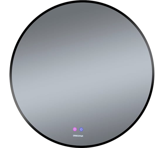 Зеркало Grossman COSMO-норма BLACK (800x800x45) LED с сенсорным выключателем и подогревом 1980802