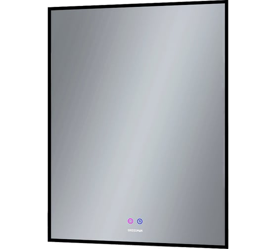 Зеркало Grossman PRAGMA-норма BLACK (600x800x45) LED с сенсорным выключателем и подогревом 1860802 1