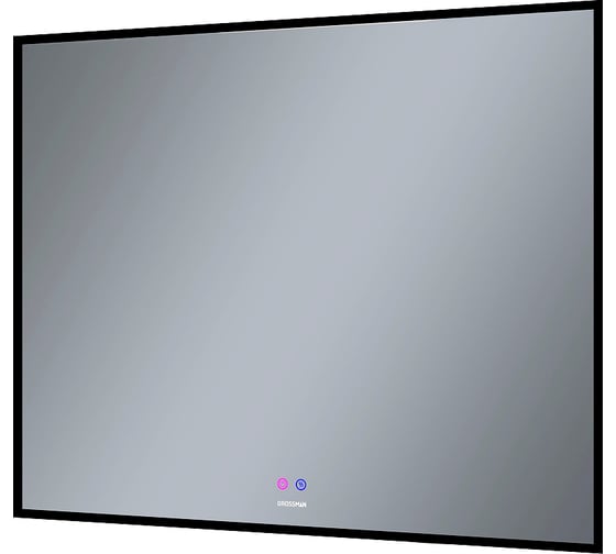 Зеркало Grossman PRAGMA-норма BLACK (900x800x45) LED с сенсорным выключателем и подогревом 1890802
