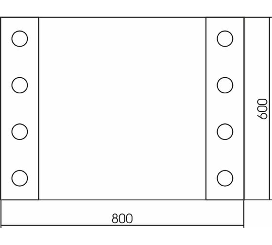 Зеркало Grossman STYLE (800x600) с механическим выключателем 780601