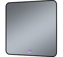 Зеркало Grossman ELEGANS-норма BLACK (800x800x45) LED с сенсорным выключателем и подогревом 1780802