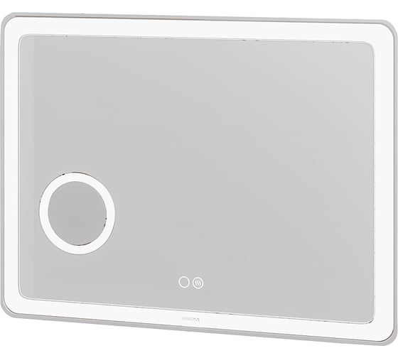 Зеркало Grossman LEO (800x800x45) LED с сенсорным выкл., гравировкой, подогревом и увеличительным стеклом 168080