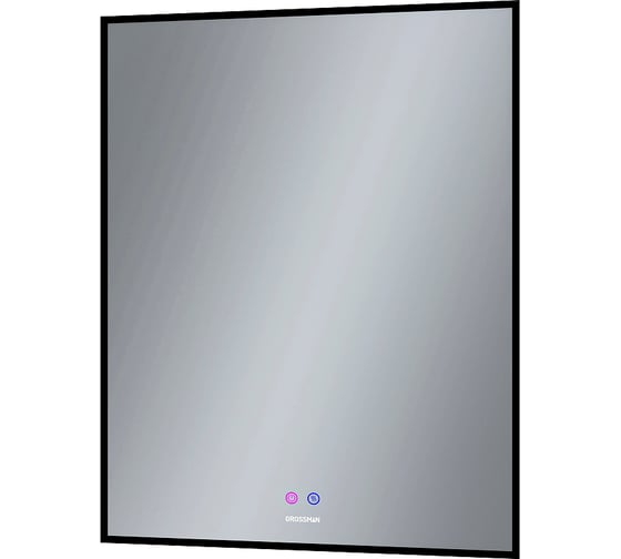 Зеркало Grossman PRAGMA-норма BLACK (700x800x45) LED с сенсорным выключателем и подогревом 1870802