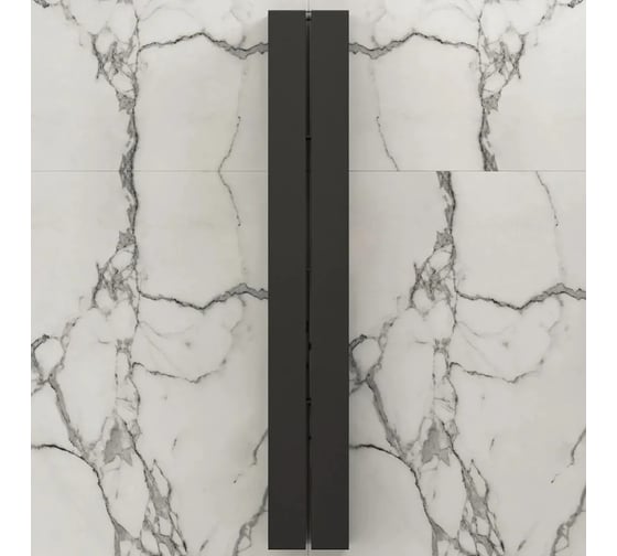 Полка для ванной комнаты INCANTOMETALLICO 77x17x11,5 см, металлическая навесная, серая angolare piccolo
