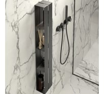 Полка для ванной комнаты INCANTOMETALLICO Angolare piccolo 77x17x11,5 см, металлическая навесная angolare piccolo черная