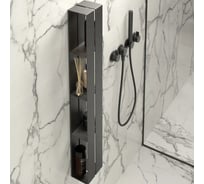 Полка для ванной комнаты INCANTOMETALLICO Angolare piccolo 77x17x11,5 см, металлическая навесная angolare piccolo белая