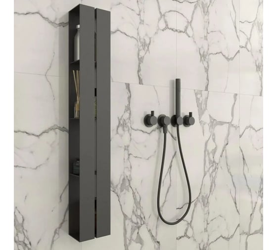 Полка для ванной комнаты INCANTOMETALLICO Angolare piccolo 77x17x11,5 см, металлическая навесная angolare piccolo белая