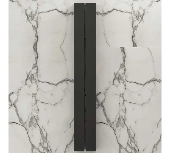 Полка для ванной комнаты INCANTOMETALLICO Tesoro angolare 100x15x10 см, металлическая, навесная, серая Tesoro angolare серая