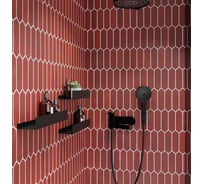 Полки для ванной комнаты INCANTOMETALLICO Rubino 45x10x6, набор 3 шт, металлические черные rubino черные 3 шт