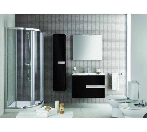 Шкаф-колонна ROCA VICTORIA NORD Black Edition 30, черный глянец ZRU9000095