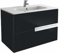 Тумба под раковину ROCA VICTORIA NORD Black Edition 80, черный глянец ZRU9000097