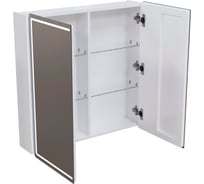 Зеркальный шкаф MIXLINE "ВЕКТОР" 800х800 мм, универсальный, бесконтактный сенсор, светодиодная подсветка 554818