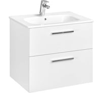 Тумба под раковину ROCA VICTORIA 60, 2 ящика, белый глянец A857468806