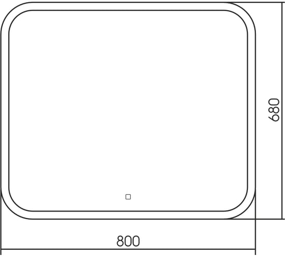 Зеркало ABBER See с подсветкой, сенсорный выключатель, диммер AG6109S-0.8