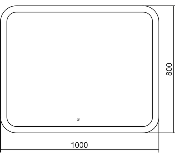 Зеркало ABBER See с подсветкой, сенсорный выключатель, диммер AG6109SL-1.0