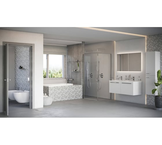 Зеркало RAVAK OBLONG I 800x700 белое, с подсветкой X000001564