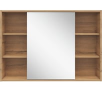 Подвесной зеркальный шкаф SanStar Diva 100 для ванной комнаты, Дуб вотан 447.1-2.4.1.ДИВ