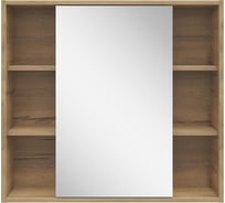 Подвесной зеркальный шкаф SanStar Diva 80 для ванной комнаты, Дуб вотан 446.1-2.4.1.ДИВ