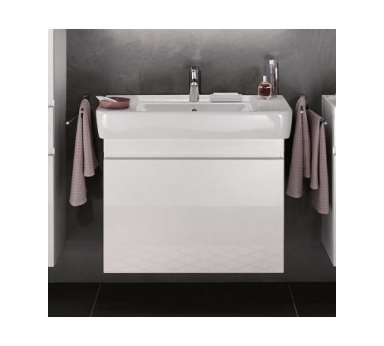 Шкафчик под раковину GEBERIT 869100000 Renova Nr. 1 Plan 926х586х438 мм, белый глянец 00000054138