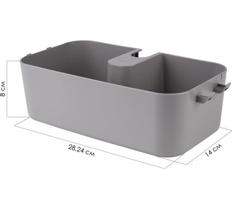 Полка для душа Berossi Kvina (дымчато-серый) АС 92865000