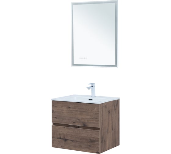 Тумба Aquanet Алвита new 60 цв.дуб веллингтон табак (334184) 00334184