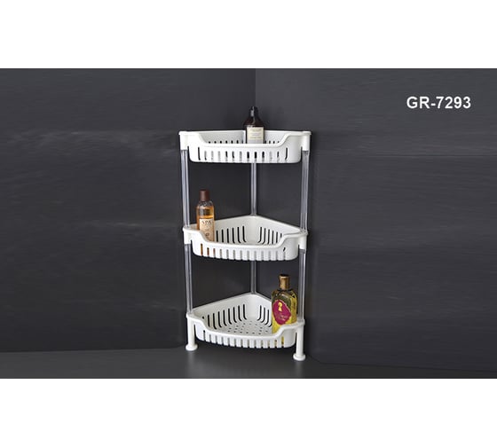 Этажерка Fixsen GR-7293 Grampus угловая, трёхэтажная 00038927