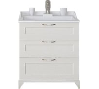 Тумба-умывальник AQUATON Леон 65 Н Дуб белый Раковина Фабиа 650 00031454 1A194601LBPS0