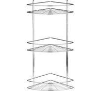 Полка угловая ЧМЗ 22x22x56,5 см, цвет хром 501-006-35