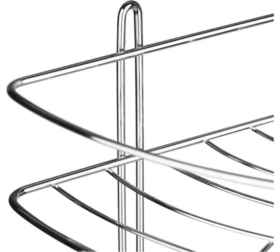 Полка угловая ЧМЗ 22x22x56,5 см, цвет хром 501-006-35