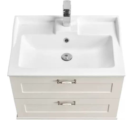 Тумба AQUATON Леон 65 Дуб белый, раковина Фабиа 650 00031451